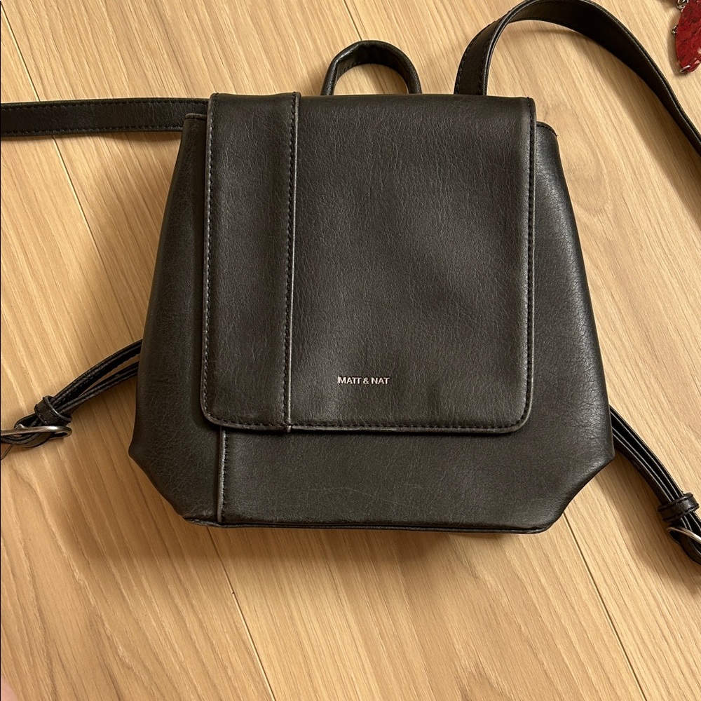 Matt & Nat Charcoal Women's mini Backpack
